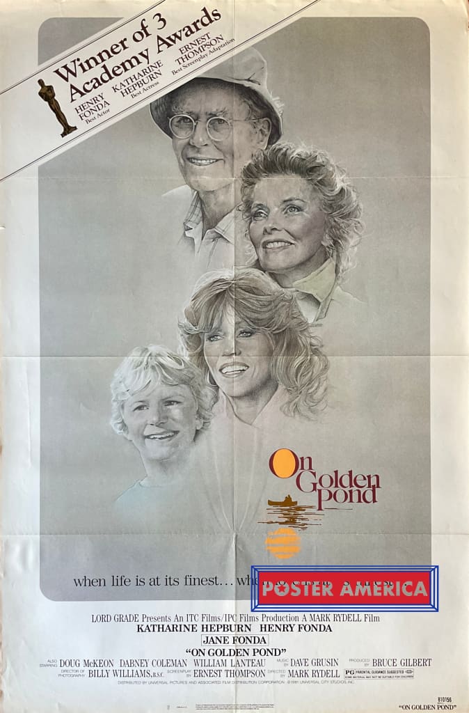 Load image into Gallery viewer, On Golden Pond Original Vintage 1981 One-Sheet Movie Poster 27 X 41
