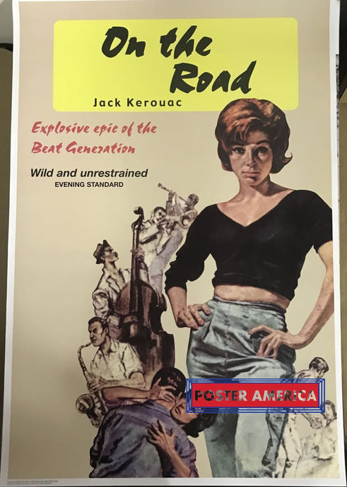 On The Road By Jack Kerouac Book Cover Poster 24.5 X 36