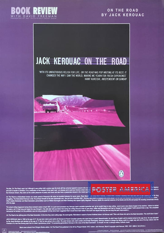 On The Road By Jack Kerouac Vintage 2000 Book Review 24 X 34 Poster