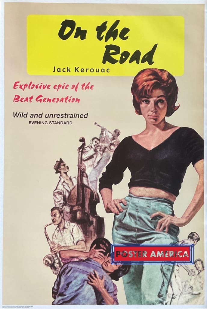 Load image into Gallery viewer, On The Road Jack Kerouac Vintage 1999 Poster 24.5 X 36
