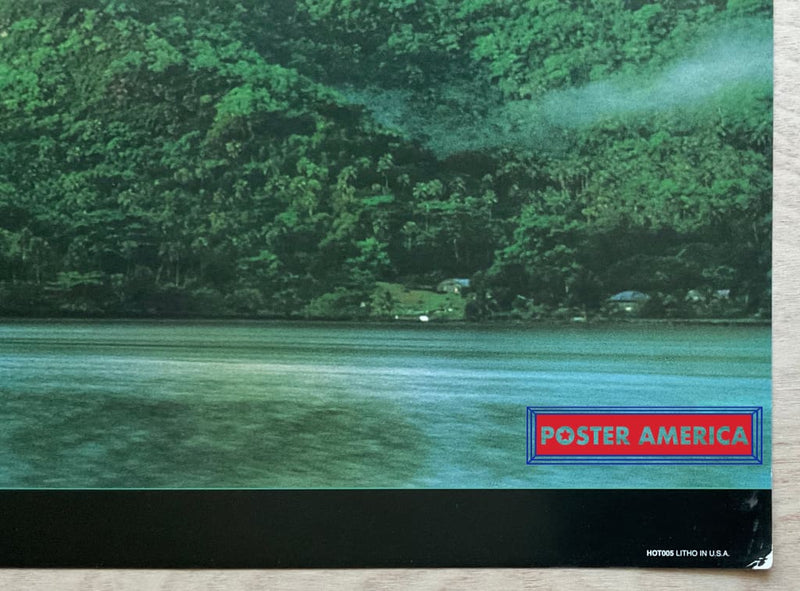 Load image into Gallery viewer, Opunohu Bay Tahiti Vintage Scenic Slim Print 12 X 36
