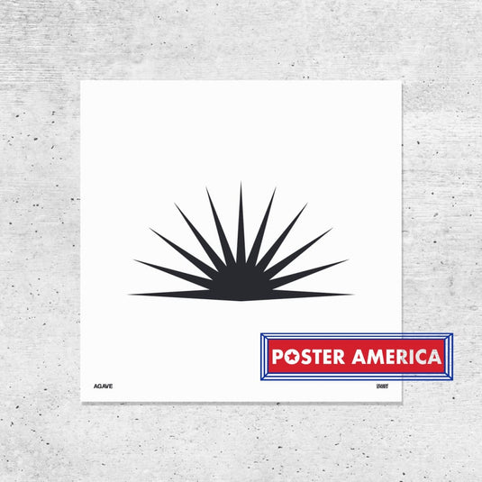 Orange & Park Succulent Prints 12 X Agave Poster