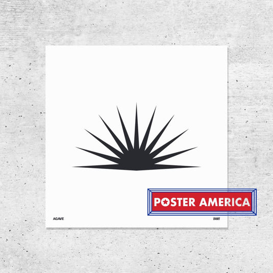Orange & Park Succulent Prints 12 X Agave Poster