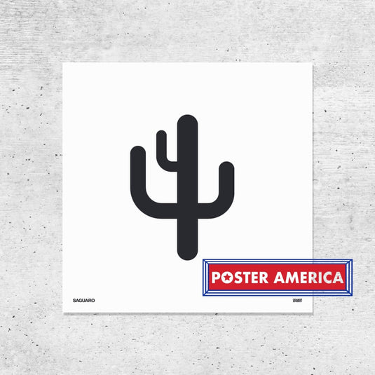 Orange & Park Succulent Prints 12 X Saguaro Poster