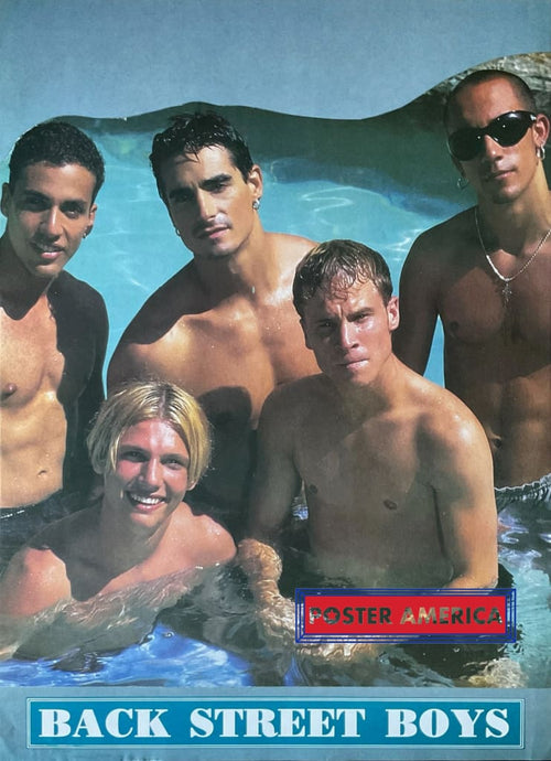 Original Back Street Boys In Pool Vintage Poster 24 X 35 Vintage Poster
