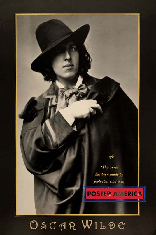 Oscar Wilde Quote Rare Out Of Print Black & White Poster 24 X 36 Vintage Poster