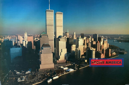 Over And Above By Isiposters Morning Shot Of Wtc Towers Poster 24 X 36