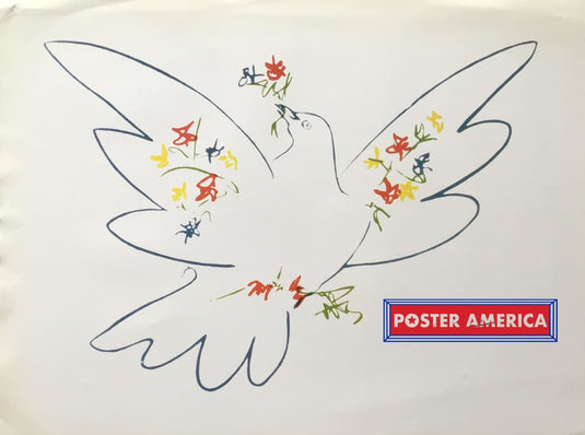 Pablo Picasso Dove Of Peace Vintage Art Print 23.5 X 31.5 Posters Prints & Visual Artwork