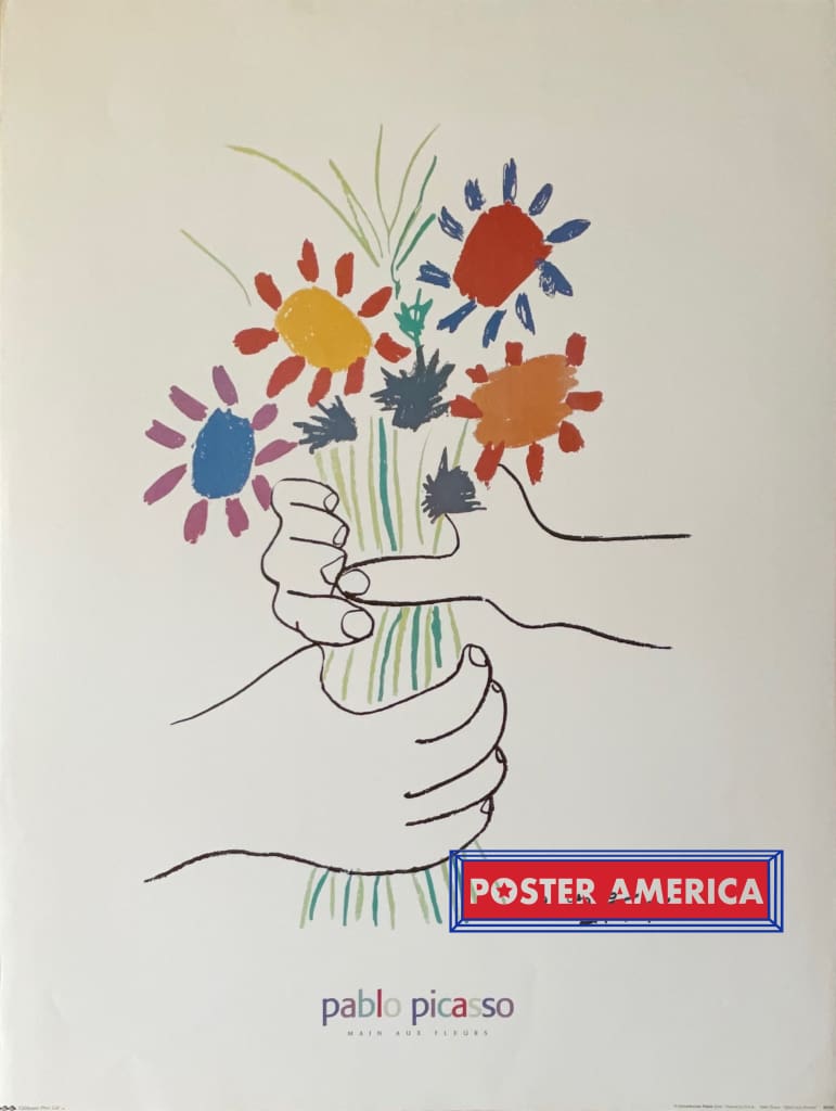 Load image into Gallery viewer, Pablo Picasso Main Aux Fleurs Art Print 23.5 X 31.5
