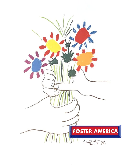 Pablo Picasso Petit Fleurs Art Print 22 X 28 Posters Prints & Visual Artwork