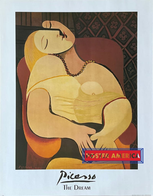 Pablo Picasso The Dream Vintage Art Print 22 X 28 Posters Prints & Visual Artwork