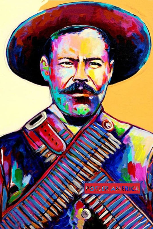 Pancho Villa Pop Art Poster 24 X 36