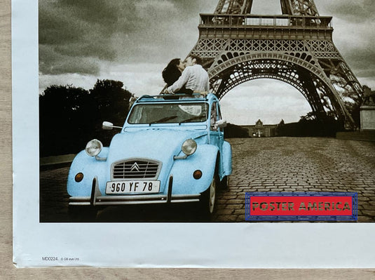 Paris Ville De Lamour Scenic Slim Print Poster 12 X 36