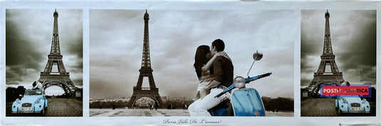 Paris Ville De Lamour Scenic Slim Print Poster 12 X 36