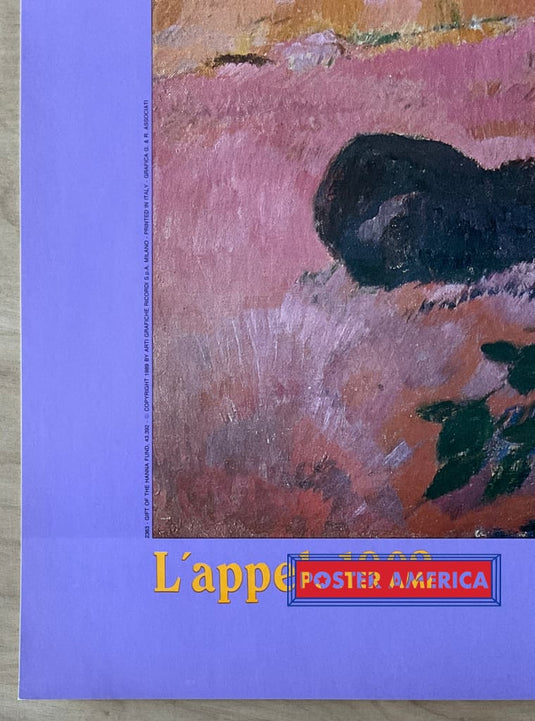 Paul Guagin Lappel 1902 Vintage Italian Import Art Print 24 X 34 Fine