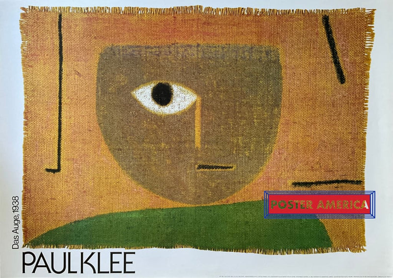 Load image into Gallery viewer, Paul Klee Das Auge Vintage Italian Import Art Print 24 X 34
