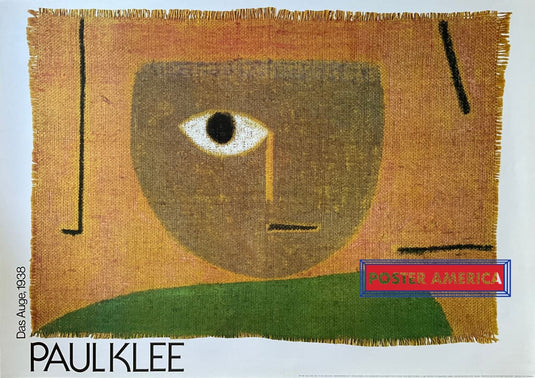 Paul Klee Das Auge Vintage Italian Import Art Print 24 X 34