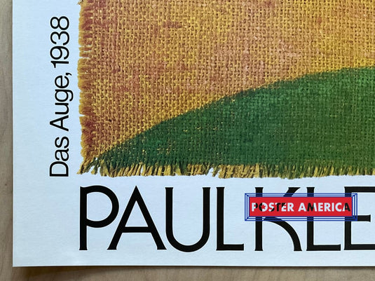 Paul Klee Das Auge Vintage Italian Import Art Print 24 X 34