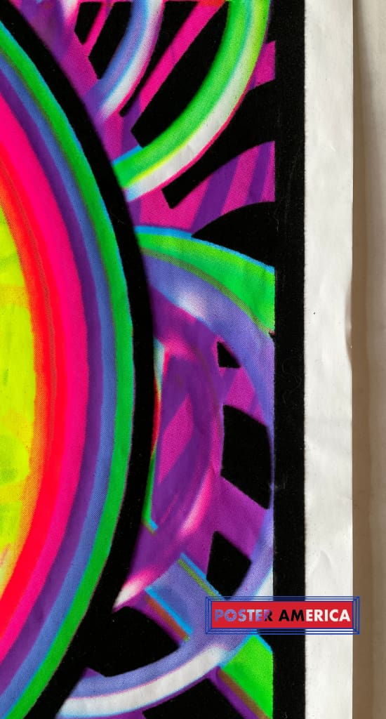Load image into Gallery viewer, Peace Sign Psychedelic Black Light Poster 23 X 35
