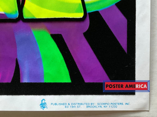 Peace Sign Psychedelic Black Light Poster 23 X 35