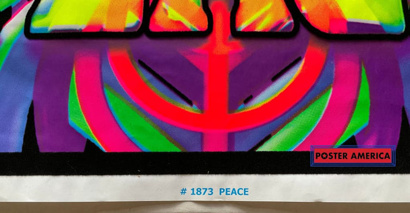 Load image into Gallery viewer, Peace Sign Psychedelic Black Light Poster 23 X 35
