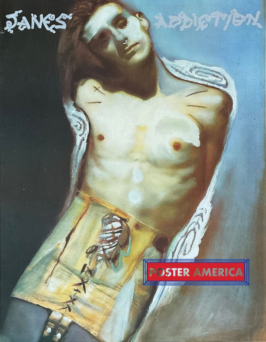 Perry Farrell Janes Addiction Album Cover Vintage U.k. Import Poster 23 X 29 Vintage Poster