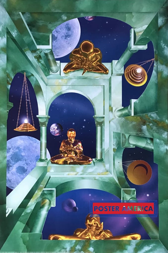 Pete Kelly Cosmic Temple Art 1999 Vintage Poster 24 X 36 Vintage Poster