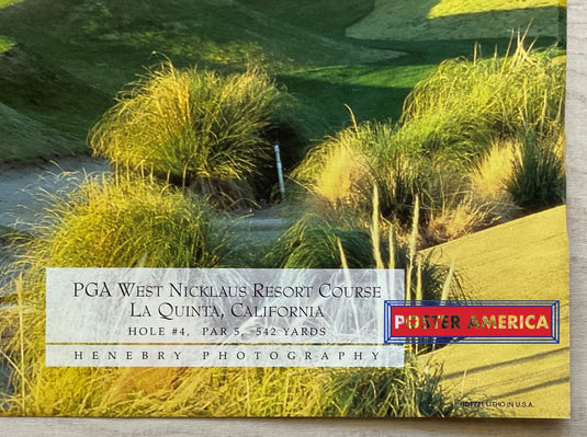 Pga West Nicklaus Resort Course Vintage Golf Slim Print Poster 12 X 36