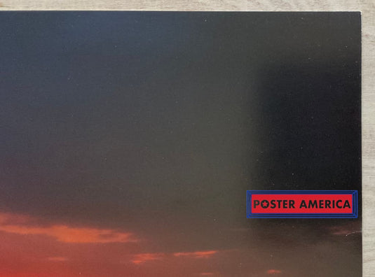 Pheonix Skyline At Twilight Vintage Scenic Slim Print 12 X 36