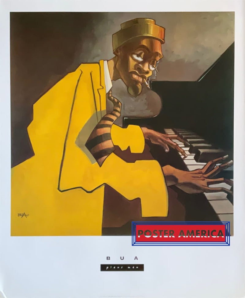 Load image into Gallery viewer, Piano Man By Justin Bua Vintage 2003 Fine Art Print 24 X 29 Vintage Poster
