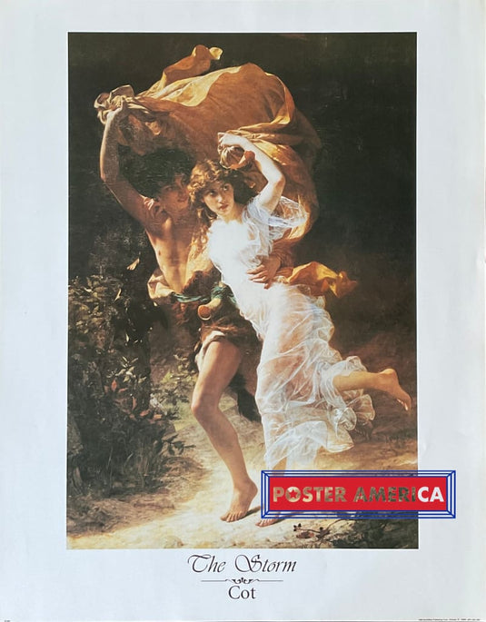 Pierre Auguste Cot The Storm Vintage Art Print 22 X 28 Posters Prints & Visual Artwork