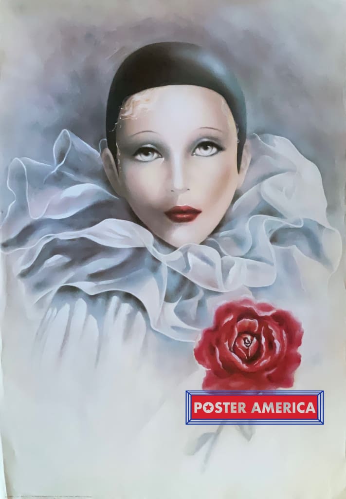 Load image into Gallery viewer, Pierrot La Rose By R.h. Vintage 1990 Art Poster 27 X 39 Vintage Poster
