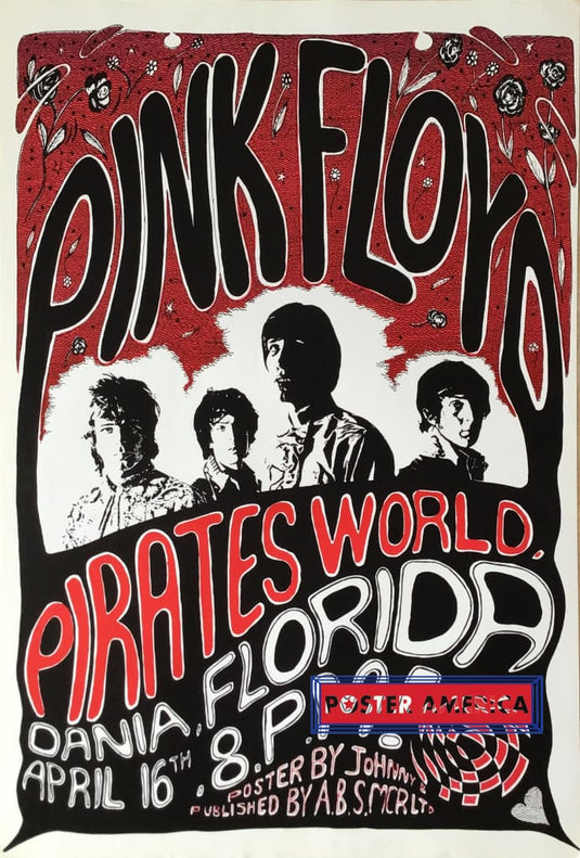 Pink Floyd Pirates World Promotional Poster 23.5 X 34.5 Posters Prints & Visual Artwork