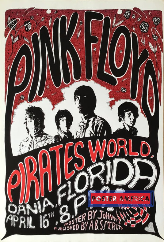 Pink Floyd 90's Vintage Reproduction Pirates World Poster 23.5 x 34.5 –  PosterAmerica