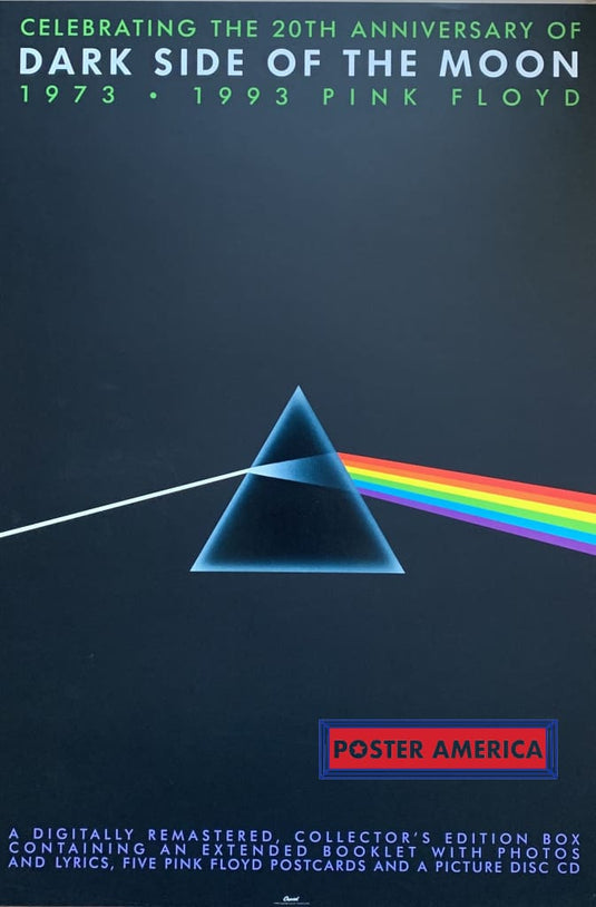 Pink Floyd Dark Side Of The Moon Anniversary Original Promo Poster 20 X 30 Vintage Poster