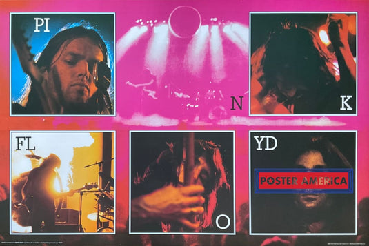 Pink Floyd Live Collage Poster 24 x 36 - Poster