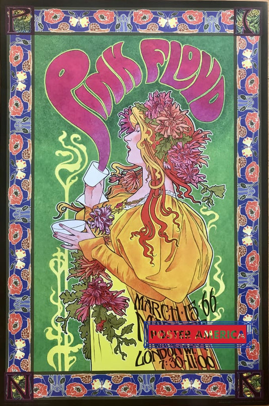Pink Floyd March 15 1966 Concert Uk Import 2016 Poster Art