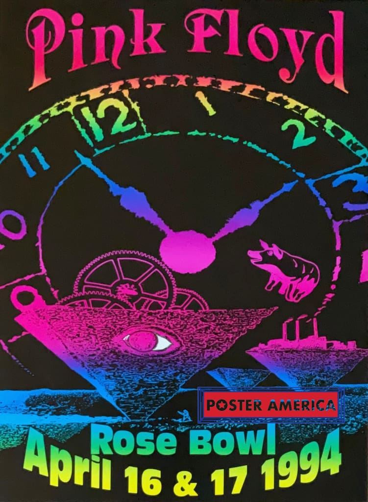 Load image into Gallery viewer, Pink Floyd Rose Bowl 1994 Concert Promo Poster 18 X 24.25

