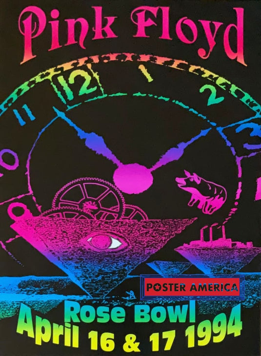 Pink Floyd Rose Bowl 1994 Concert Promo Poster 18 X 24.25