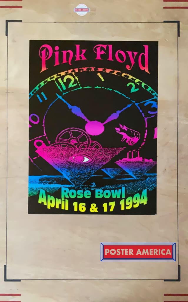 Load image into Gallery viewer, Pink Floyd Rose Bowl 1994 Concert Promo Poster 18 X 24.25
