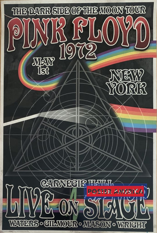 Pink Floyd The Dark Side Of Moon Tour Reproduction Canadian Import Poster 24 X 36 1972 Carnegie Hall
