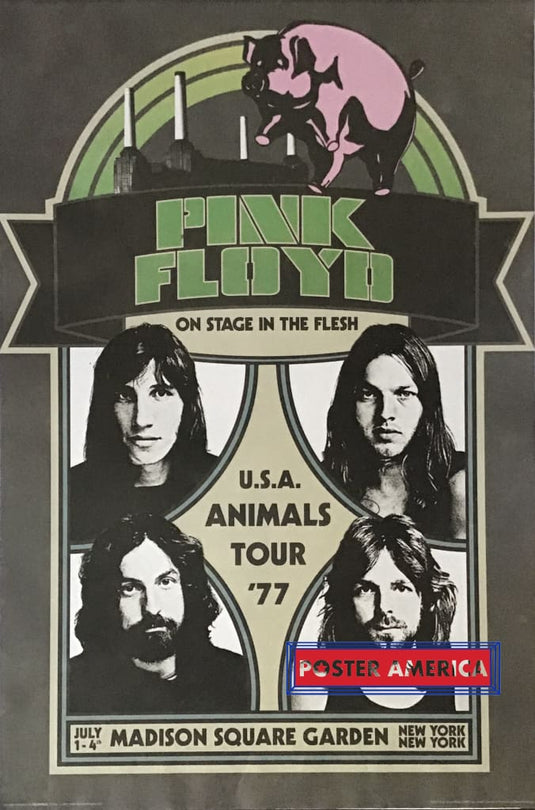 Pink Floyd Usa Animals Tour 1977 At Madison Square Garden Poster 24 X 36