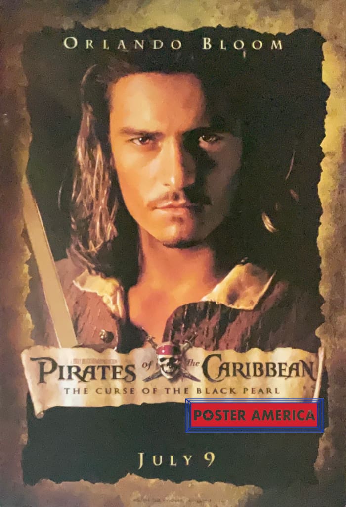 Load image into Gallery viewer, Pirates Of The Caribbean Orlando Bloom Vintage Advance Poster 19 X 27 Posters Prints &amp; Visual
