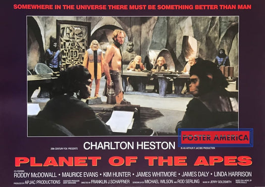 Planet Of The Apes Quad Style Charlton Heston Uk Import Poster 24 X 34 Vintage Poster