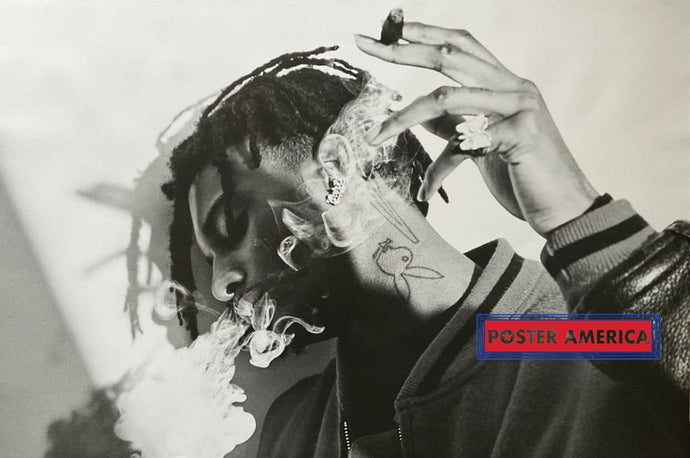 Playboy Carti Blowing Smoke Poster 24 X 36