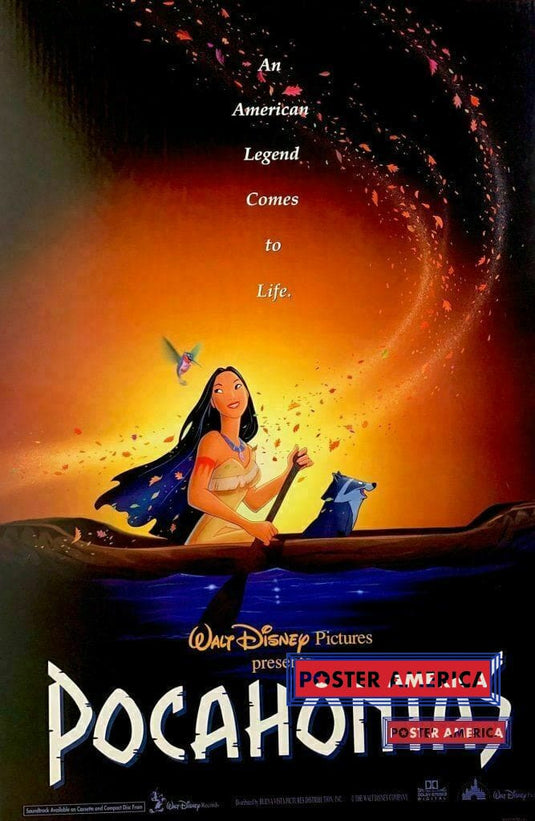 Pocahontas Promotional Movie Poster 27 X 40 One Sheet