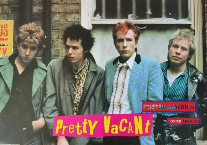 Pretty Vacant Song By The Sex Pistols Vintage Poster 23.5 X 34 Posters Prints & Visual Artwork