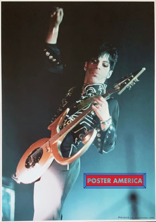 Prince On Stage In Nec Birmingham Concert Poster 23.25 X 33