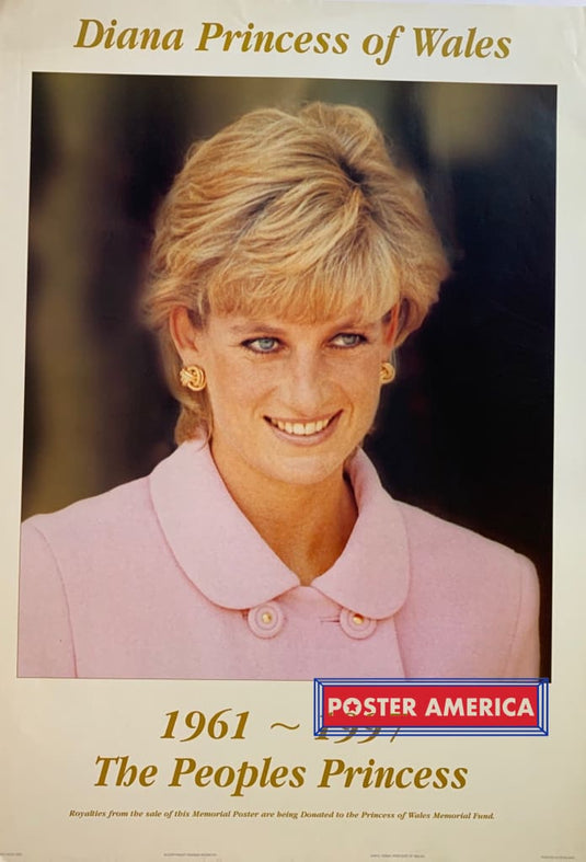 Princess Diana Of Wales The Peoples Tribute Poster 24 X 34 Vintage Poster