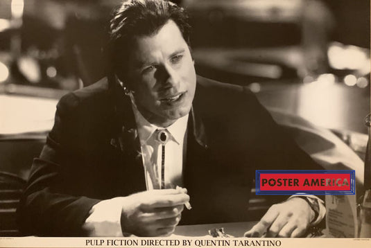 Pulp Fiction John Travolta Smoking Rare Uk Import Poster 24 X 35